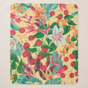 Cobertor Sherpa Pintor de aquarelas com padrão uniforme de beleza