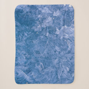 Cobertor Sherpa Pintura abstrato azul