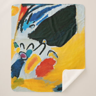 Cobertor Sherpa Pintura de Abstrato do concerto de Impressão de Ka