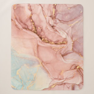 Cobertor Sherpa Pintura de abstrato fluido de luxo natural em alco