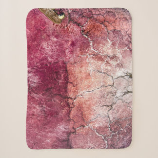 Cobertor Sherpa Pintura de abstrato vermelho e castanho