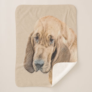 Cobertor Sherpa Pintura de galhões - Arte de Cachorro Original