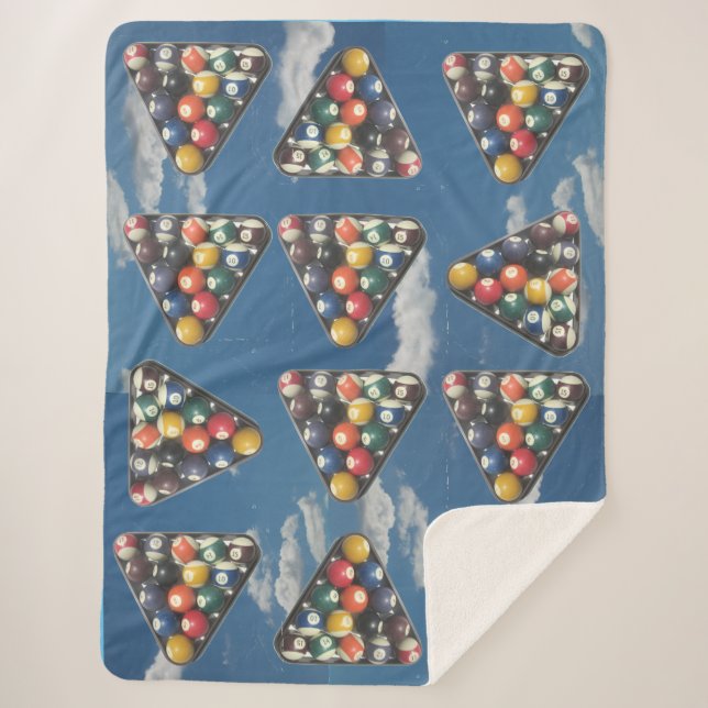 Cobertor Sherpa Piscinas no céu Sherpa Blanket (Frente)