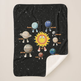 Cobertor Sherpa Planetas e Sistema Solar