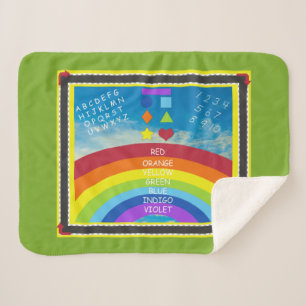 Cobertor Sherpa playmat ABC