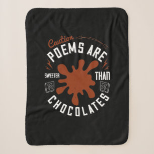 Cobertor Sherpa Poemas De Precaução São Mais Bonitos Que Chocolate