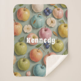 Cobertor Sherpa Pomar Whimsy: Fruta de Pastel