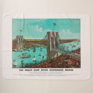Cobertor Sherpa Ponte do Brooklyn Excelente East River Suspensão B