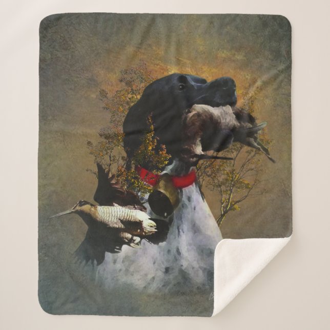 Cobertor Sherpa Ponteiro Inglês (Frente)