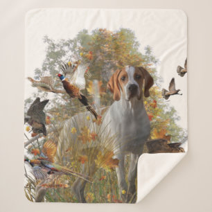 Cobertor Sherpa Ponteiro Inglês Fleece Blanket