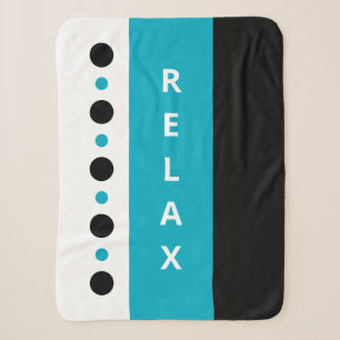 Cobertor Sherpa Pontos relaxantes listras preto