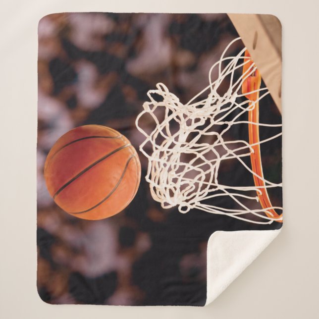Cobertor Sherpa Pontuação de Basquete (Frente)