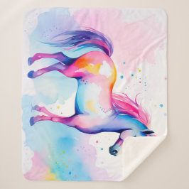 Cobertor Sherpa Pony Colorido 2