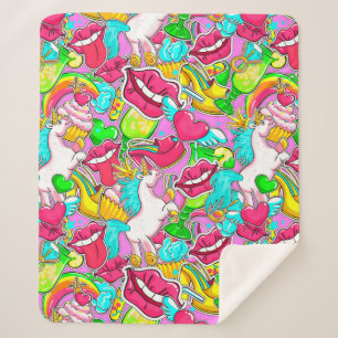 Cobertor Sherpa Pop Art