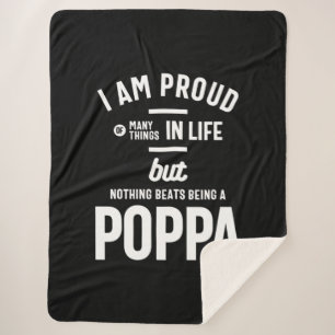 Cobertor Sherpa Poppa - Orgulhoso De Muitas Coisas Na Vida