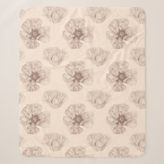 Cobertor Sherpa Poppy Botanical