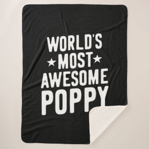 Cobertor Sherpa Poppy mais incrível do mundo   Padre Vovô