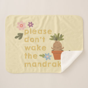 Cobertor Sherpa Por favor, não Acordar o Mandrake
