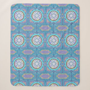 Cobertor Sherpa Portal Geométrico Celestial Mystical Mandala