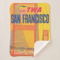 Poster de viagens Para Voar Twa Para São Francisco