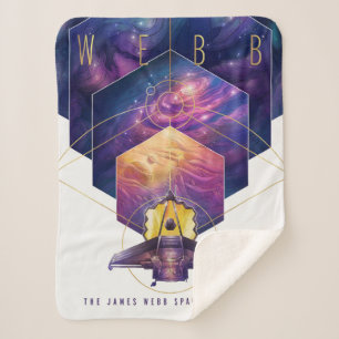 Cobertor Sherpa Poster do Telescópio Espacial James Webb.