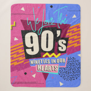 Cobertor Sherpa poster dos anos 90 e 80. Adoramos Os Anos 90. Esti