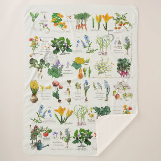 Cobertor Sherpa Potager Garden. Gardener's   blanket
