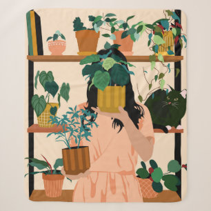 Cobertor Sherpa Potted Oasis
