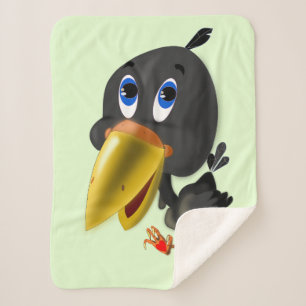 Cobertor Sherpa Pouco pássaro do amor