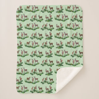 Cobertor Sherpa Prado do Bambi (Verde Claro)