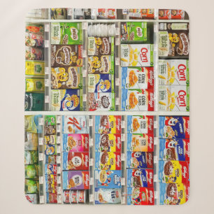 Cobertor Sherpa Prateleiras de Cereais Bangkok: Foodland Editorial