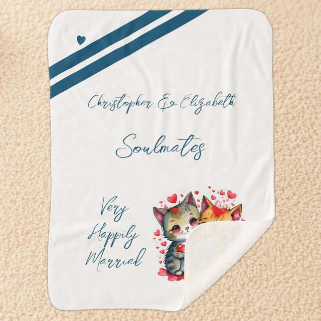 Cobertor Sherpa Presente de aniversário de casamento para marido a (Criador carregado)
