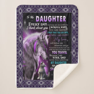 Cobertor Sherpa Presente De Aniversário Filha Do Pai Para Aquecime