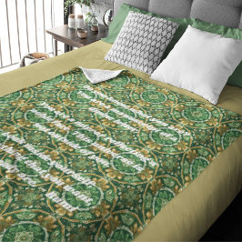 Cobertor Sherpa Presente de Ano Novo Persa do Azulejo Vintage Pers