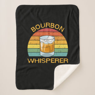 Cobertor Sherpa Presente de Bebendo Bourbon Whisperer Whiskey Bour