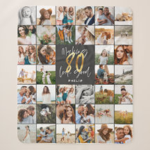 Presente de multi-script de 80 de aniversário mode