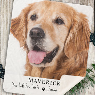 Cobertor Sherpa Presente de simpatia personalizado para cão memori