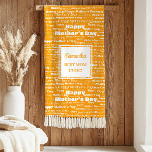 Cobertor Sherpa Presente Personalizado para o Dia das Mães para El