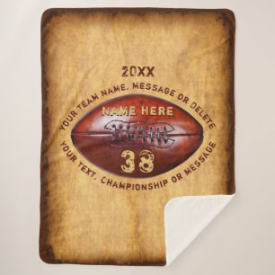 Cobertor Sherpa Presentes para jogadores de futebol superiores do