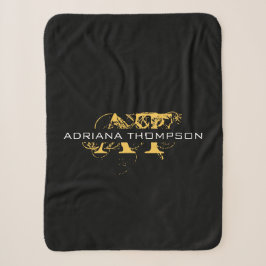 Cobertor Sherpa Preto e Dourado, preto, aflitos modernos