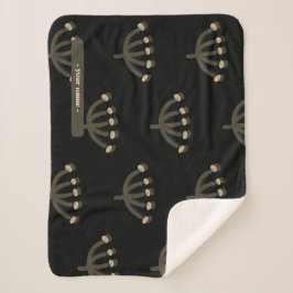 Cobertor Sherpa Pretty Night Mimosa Floral Customize