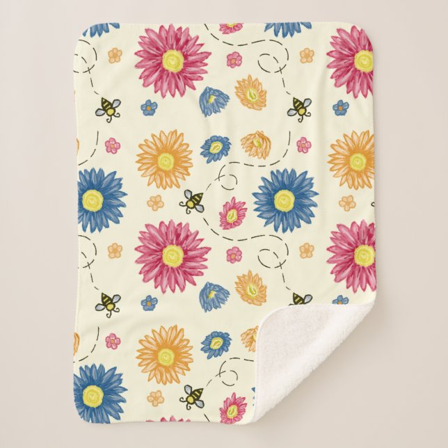 Cobertor Sherpa Primavera Cores (Frente)