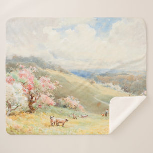 Cobertor Sherpa Primavera de Vintage por Joseph Rubens Powell