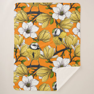 Cobertor Sherpa Primavera em amarelo