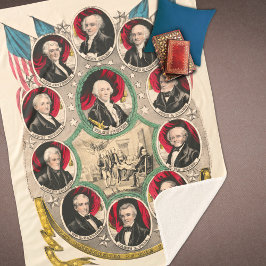 Cobertor Sherpa Primeiros Presidentes Americanos Restauraram o Lit