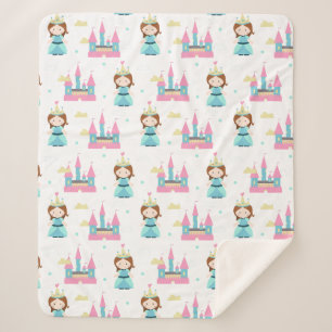 Cobertor Sherpa Princesa Baby Girl Blanket