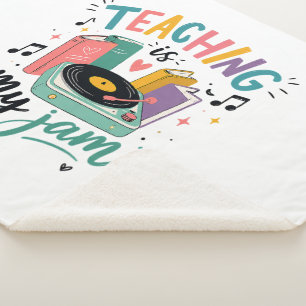 Cobertor Sherpa Professor Retro É Minha Paixão Disco de Vinil Prof