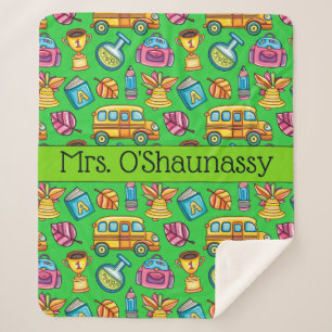 Cobertor Sherpa Professora Med Envolvida no Amor Sherpa Blanket