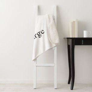 Cobertor Sherpa profissional personalizado simples Grande