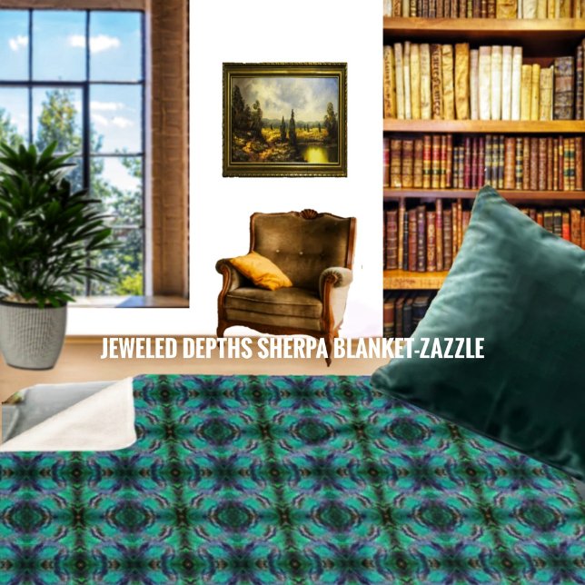 Cobertor Sherpa Profundidades De Jogo (Criador carregado)
